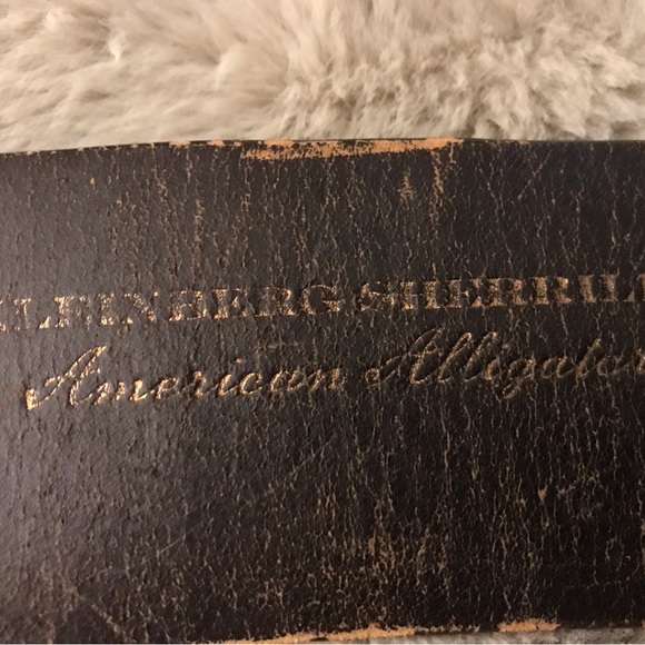Kleinberg Sherrill American Crocodile statement belt main image 4